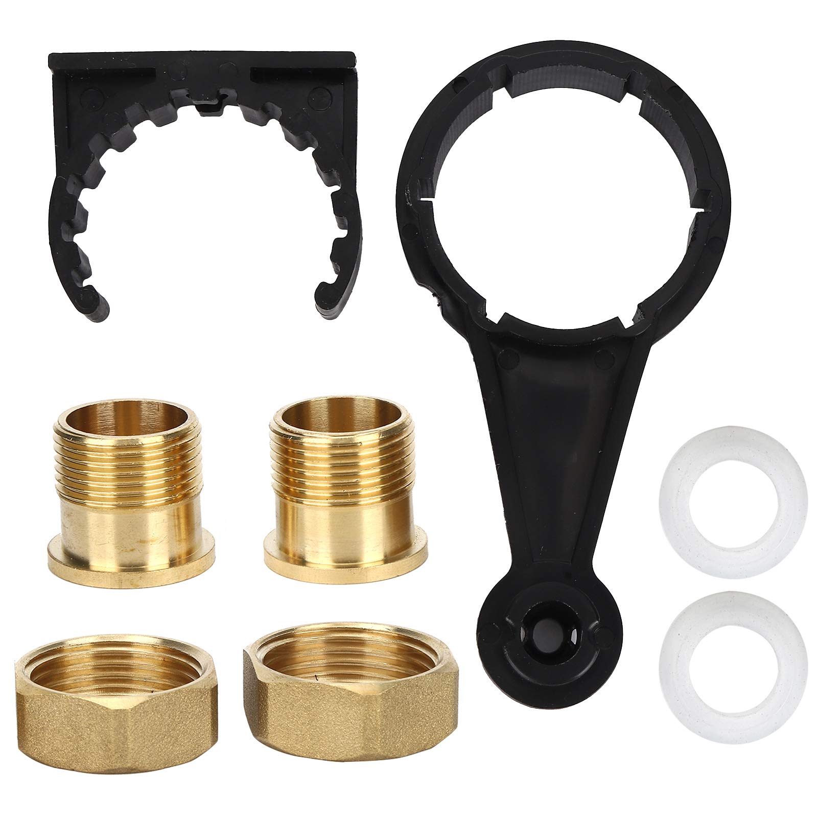 Filtro per Sedimenti, Depuratore D'acqua del Rubinetto Prefiltro per Osmosi Riutilizzabile Spin Down Filtro per Acqua per Sedimenti G1 MNPT G3/4 FNPT Prefiltro Accessorio per