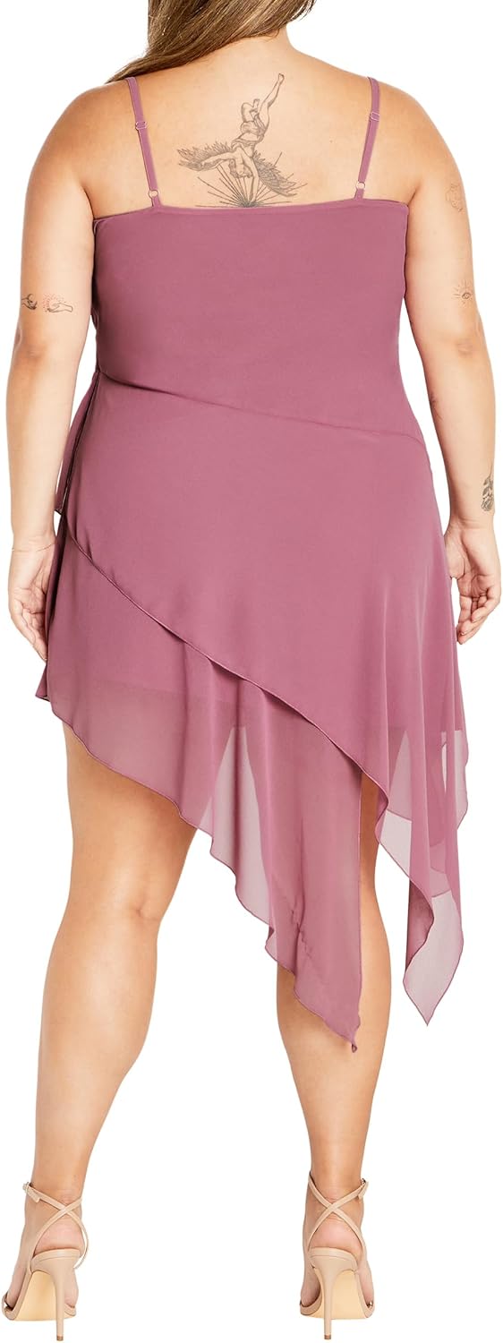 City Chic Plus Size Dress, Cassie Asymmetrical Dress - Image 2