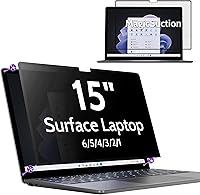 Vista 40 de MagicSuction™ - Pantalla de privacidad para Surface Go 4/3/2/1 de 10.5 pulgadas, protector negro antiespía extraíble, filtro de luz azul