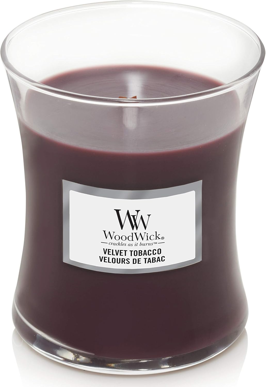 Woodwick Medium Hourglass Scented Candle with Crackling Wick Velvet