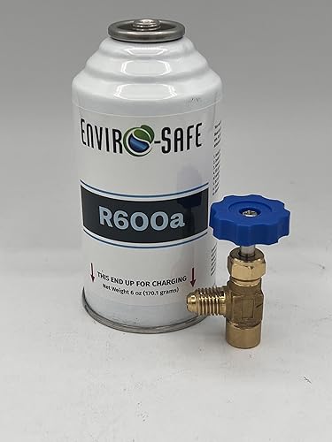 Enviro-safe R600a Refrigerant with Tap, 6oz Can, Pharmaceutical Grade 99.7%