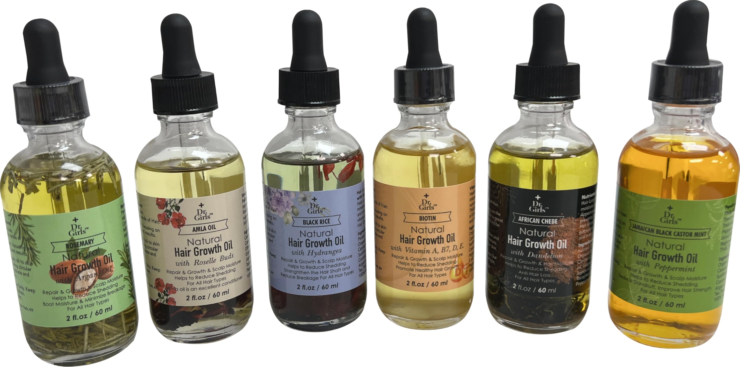 Dr Girls Natural Hair Growth Oil (Biotin with Vitamin A, B7, D, E)