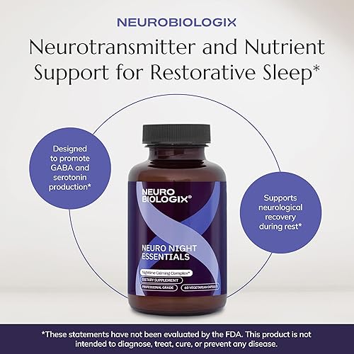 Miniatura 7 de Neuro Night Essentials  Apoyo nocturno natural con GABA, melatonina, raíz de valeriana, teanina, magnesio y más  Promueve la relajación, el