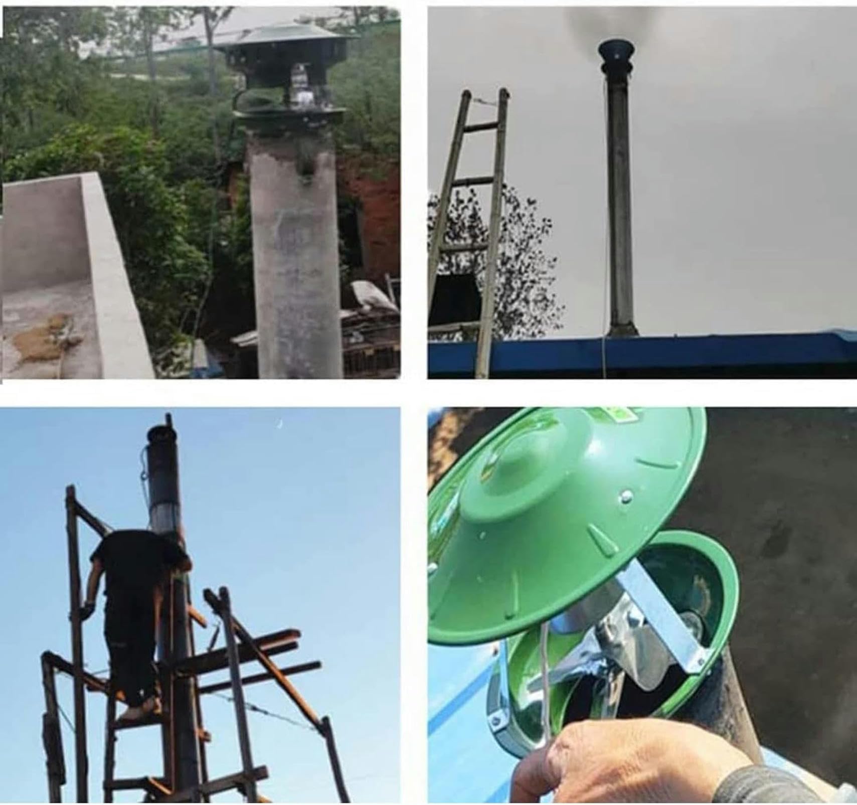 Chimney Fan BTURYT Smoke Evacuator, Fireplace Exhaust Fan Flue Fan