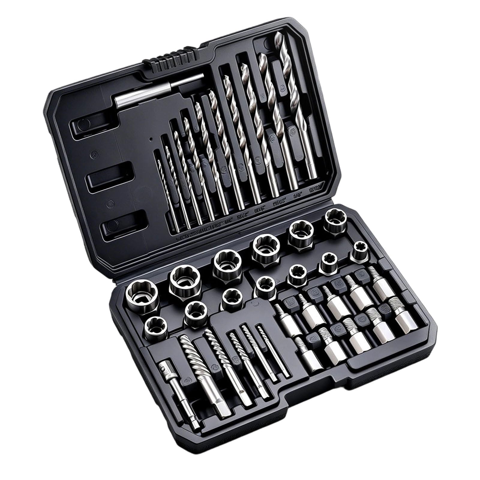 QIAOLIDA Professional Ruptured Bolt Extractor Set for Stuck Nut and Bolts Removal with High Strength Alloy Steel Construction