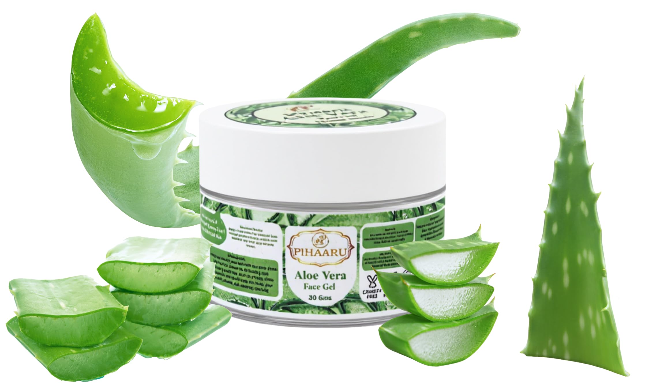 Pihaaru Aloe Vera Face Gel – 100% Natural Homemade Skin & Hair Care | Hydrating, Anti-Acne, Soothing, Brightening & Conditioning - Pihaaru Aloe Vera Face Gel 01-image-43