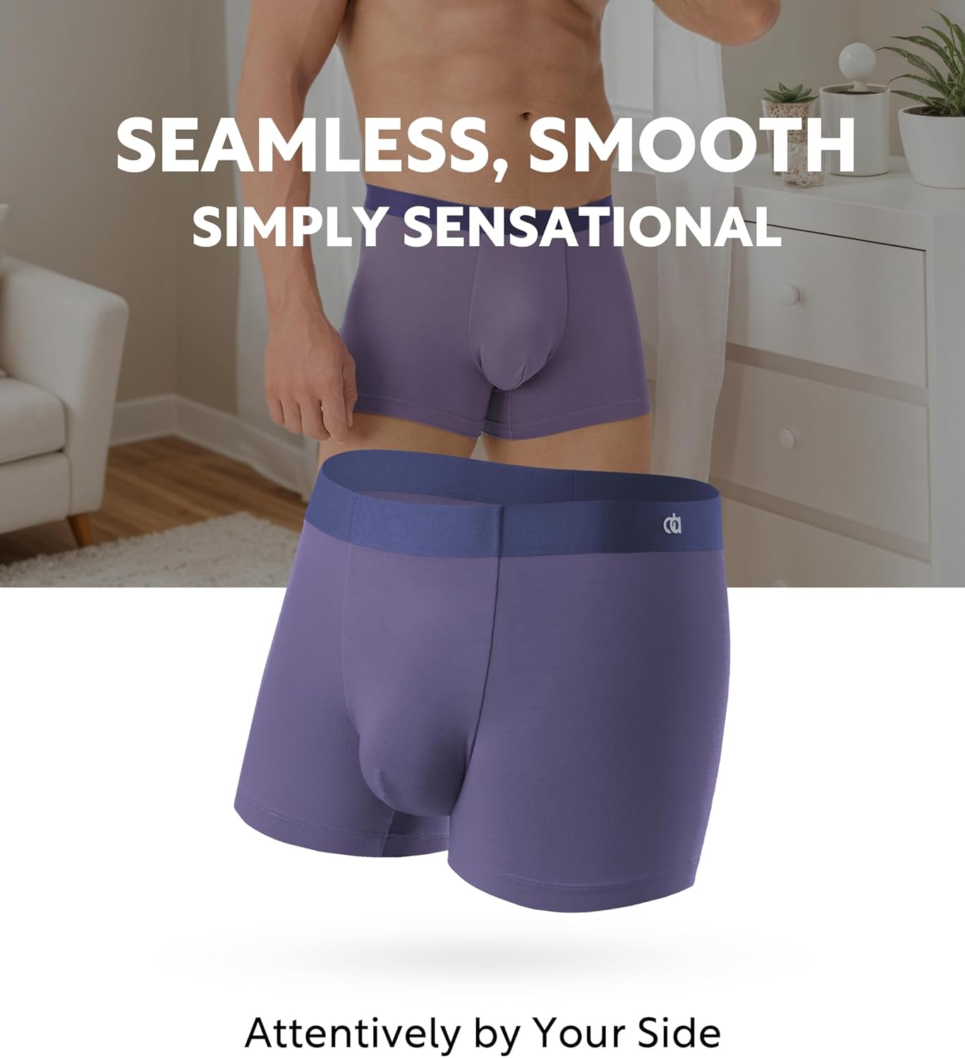 DAVID ARCHY Men’s Seamless Underwear, Rayon Made from Bamboo, Breathable Moisture-Wicking Comfort Pouch, 4 Pack - Image 4