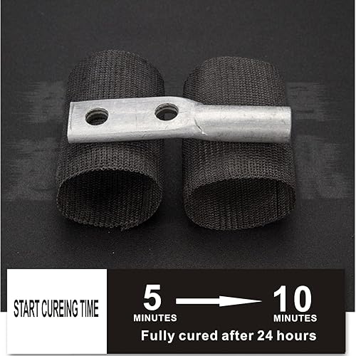 Miniatura 5 de AMI-ZUHE - Kit de reparación de fibra de vidrio, tubería de PVC, herramientas simples, reparación de mango de madera, reparación de curado rápido,