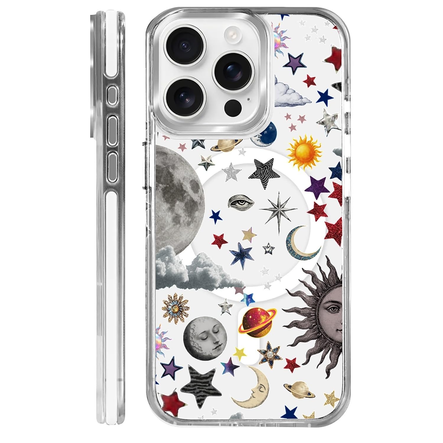 Coque iPhone 15 Pro compatible Magsafe mignon esthétique transparente - 8