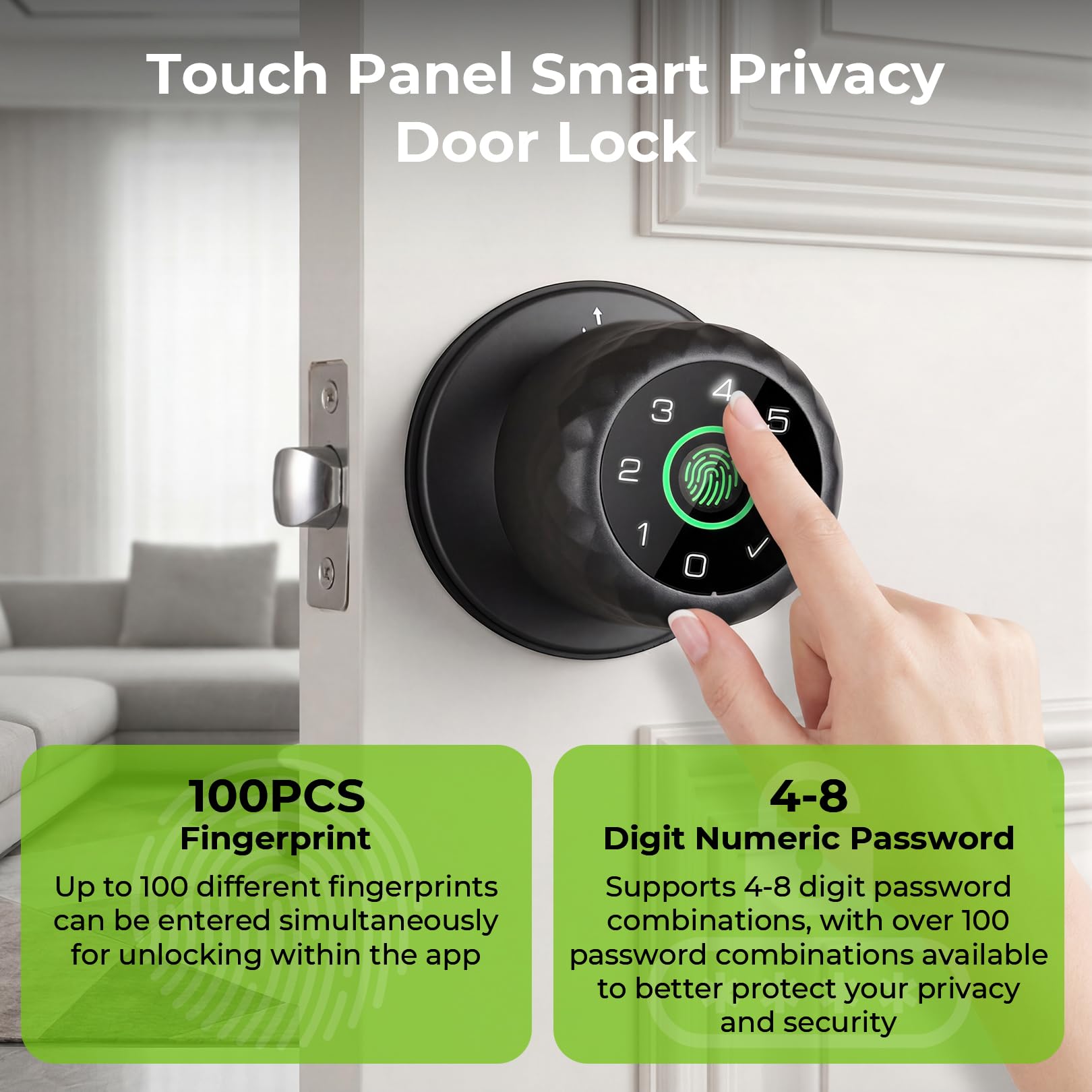 Fingerprint Door Lock - Smart Biometric Security -9