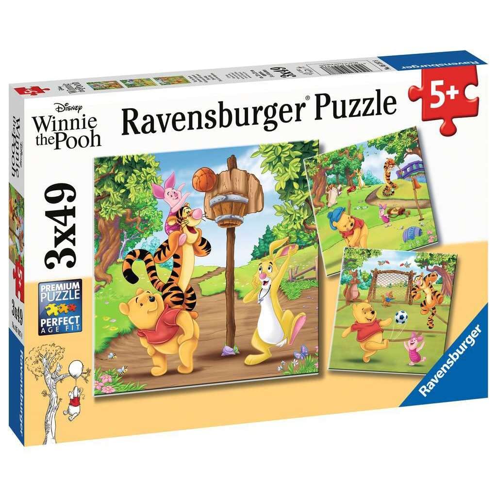 Ravensburger Sports Day Puzzle Set | 3x49 Piece Jigsaw Puzzles for Kids | Screen-Free Activity | Boosts Concentration and Focus | Great Gift