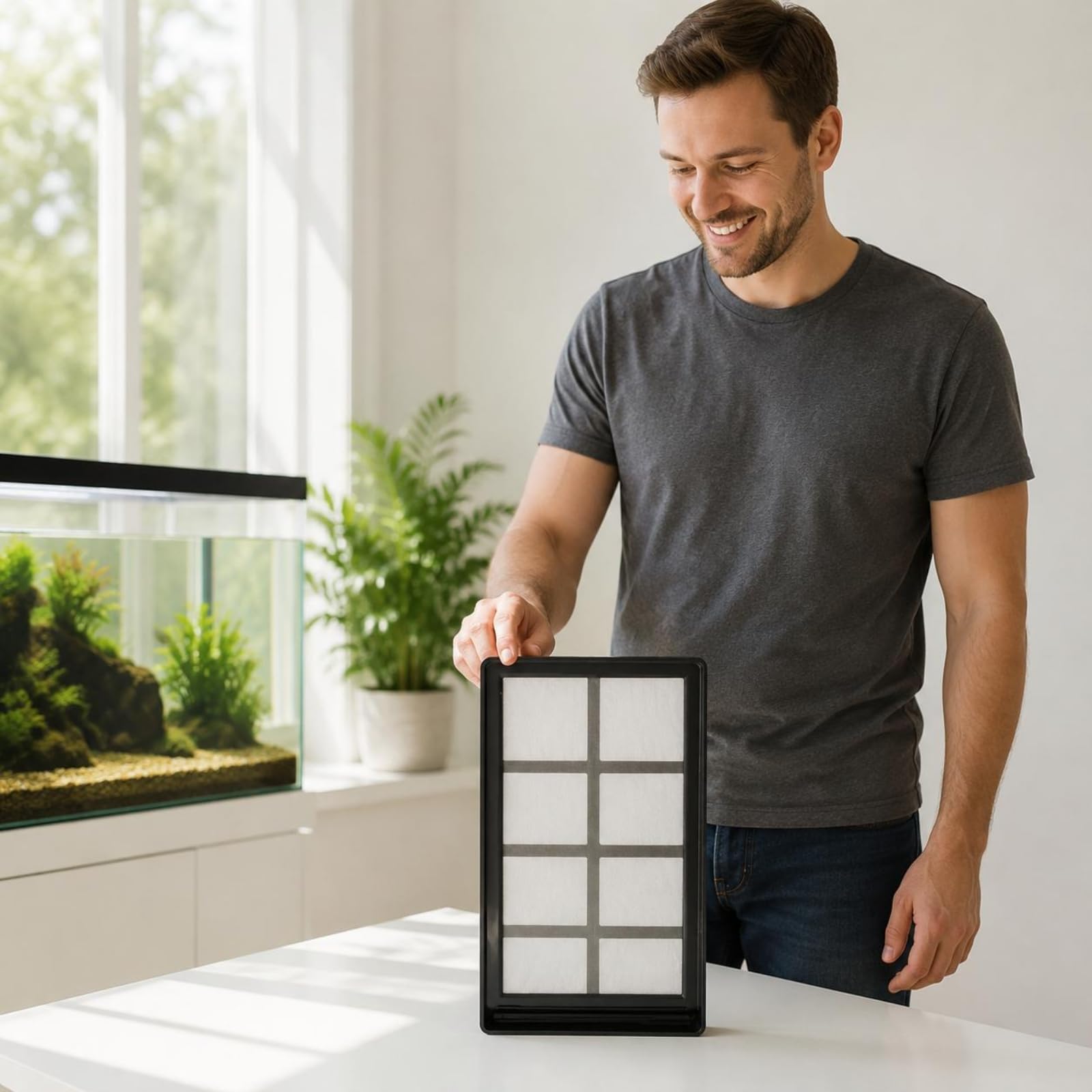 Aquarium Filtersieb Box Filtersieb Siebkorb Vorfilter Präzise Stufensiebung für Klaren Durchfluss Und Saubere Trennung, Doppelschicht, S-Größe, 80 Mesh + 150 Mesh, 2 Sets