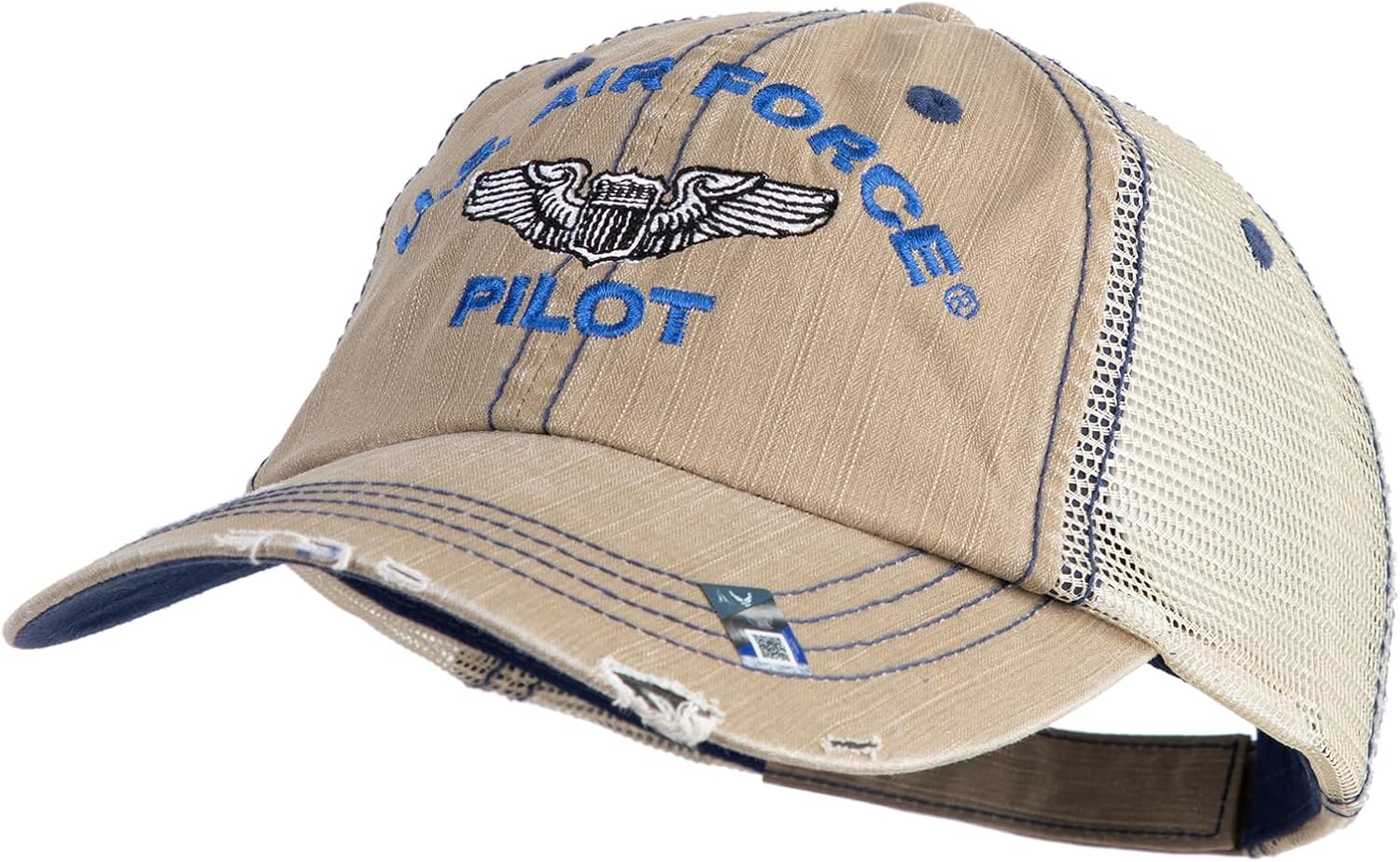 US Air Force Pilot Embroidered Low Profile Special Cotton Mesh Cap
