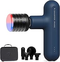 Vista 1 de Sharper Image Pistola de masaje de percusión de tejido profundo, Powerboost Move Evo, masajeador de mano recargable para calor y frío, 4 velocidades
