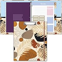 Vista 20 de Carpeta de 3 anillas, carpeta de anillos redondos de 1 pulgada con portapapeles, pestañas divisoras, fundas de bolsa con cremallera de PVC