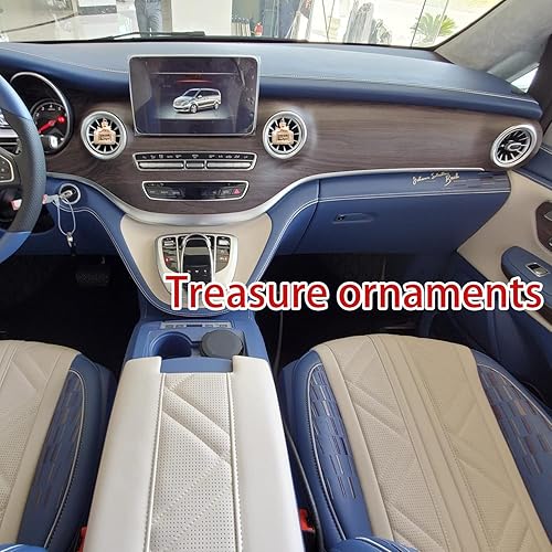 Miniatura 4 de Clip de ventilación para difusor de automóvil, 2 clips de salida de aire acondicionado, accesorios de automóvil con diamantes de imitación, dijes de