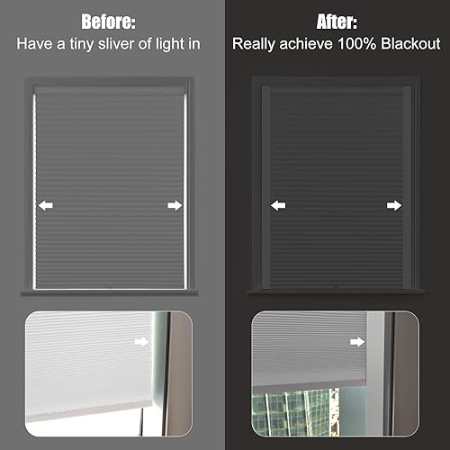 Miniatura 2 de Keego Bloqueadores de luz de PVC 100  opacos para persianas y ventanas bloquean la luz a lo largo de los lados de las persianas opacas ideales para