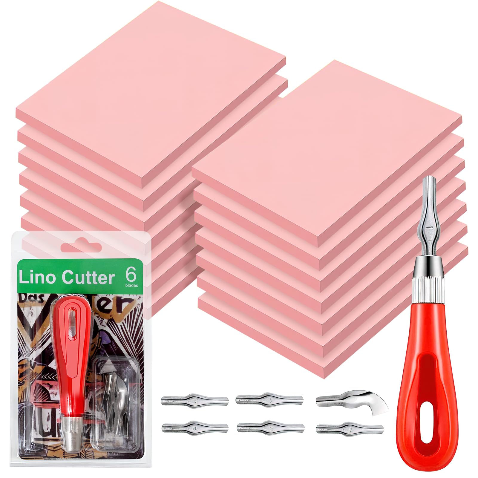 Blocco Gomma Intaglio 20x15x1 Cm, Bianca, Speciale, Per Timbro Ispessito 94987958