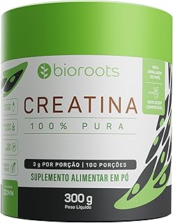 Creatina 100% Pura Monohidratada 300g - Bioroots - Músculos e Energia