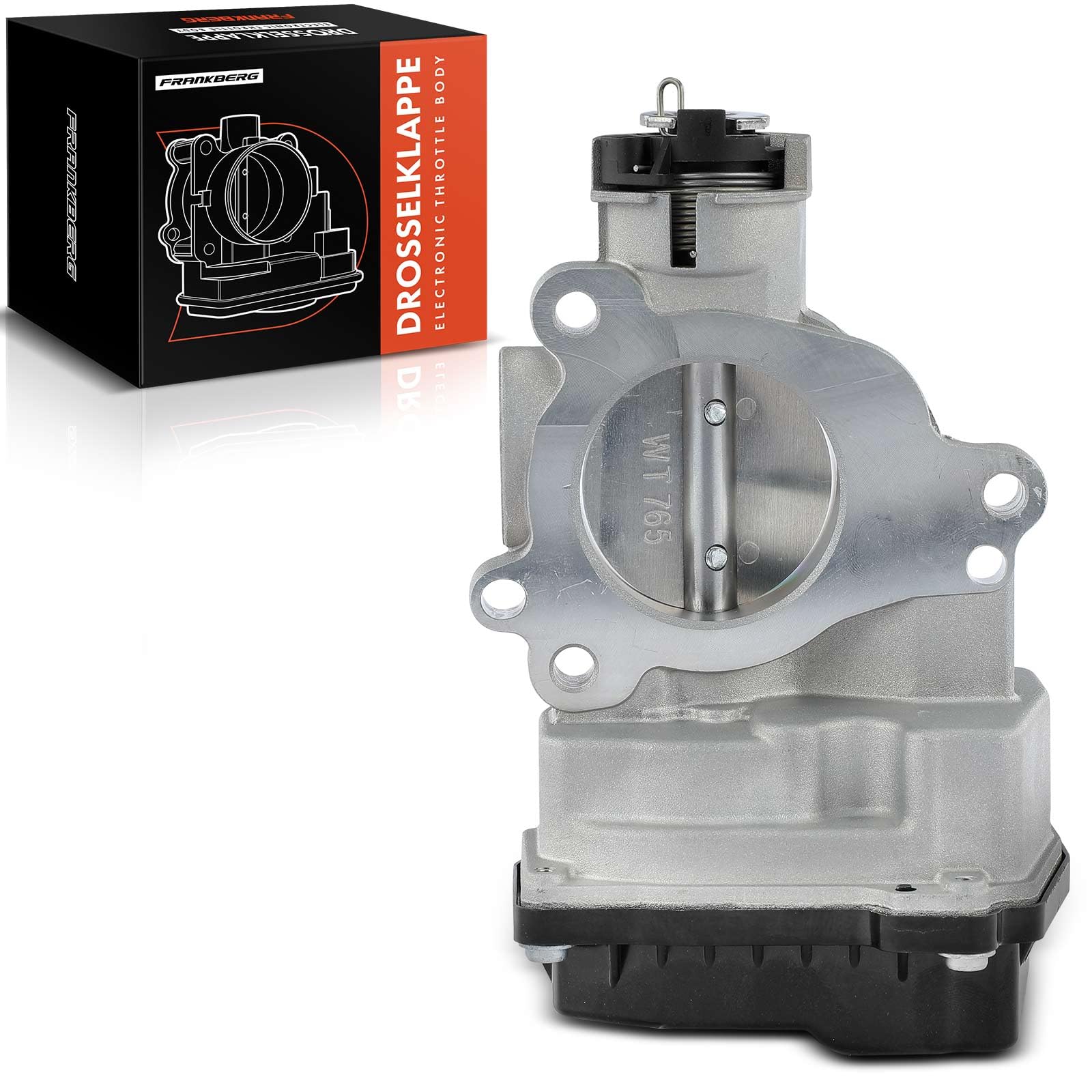 Frankberg Valvola dell'acceleratore Corpo dell'acceleratore Benzina Compatibile con 206+ 2L 2M 1.4L C3 I FC FN 1.4L 206+ 2L 2M 1.1L Qubo 225 1.4L C2 JM 1.4L Replace# 1635.R8