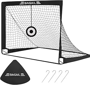 Bagail Football Goal, Pop Up Football Net with Target Goal