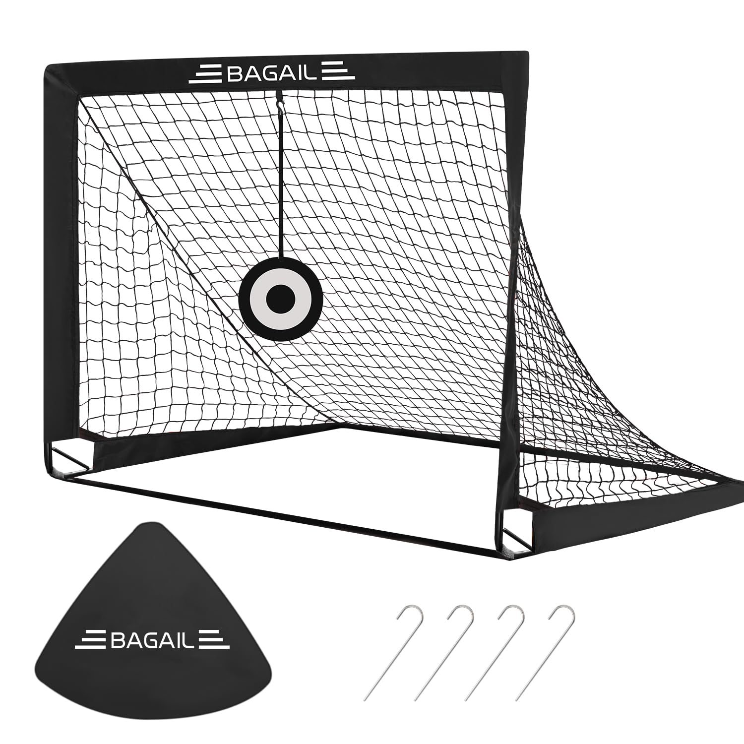 Virtufit Voetbaldoel Met Doelwand - Voetbal Goal - Zwart/Geel - 215 X 150 Cm 6409e18b56b84861ad7e6bae
