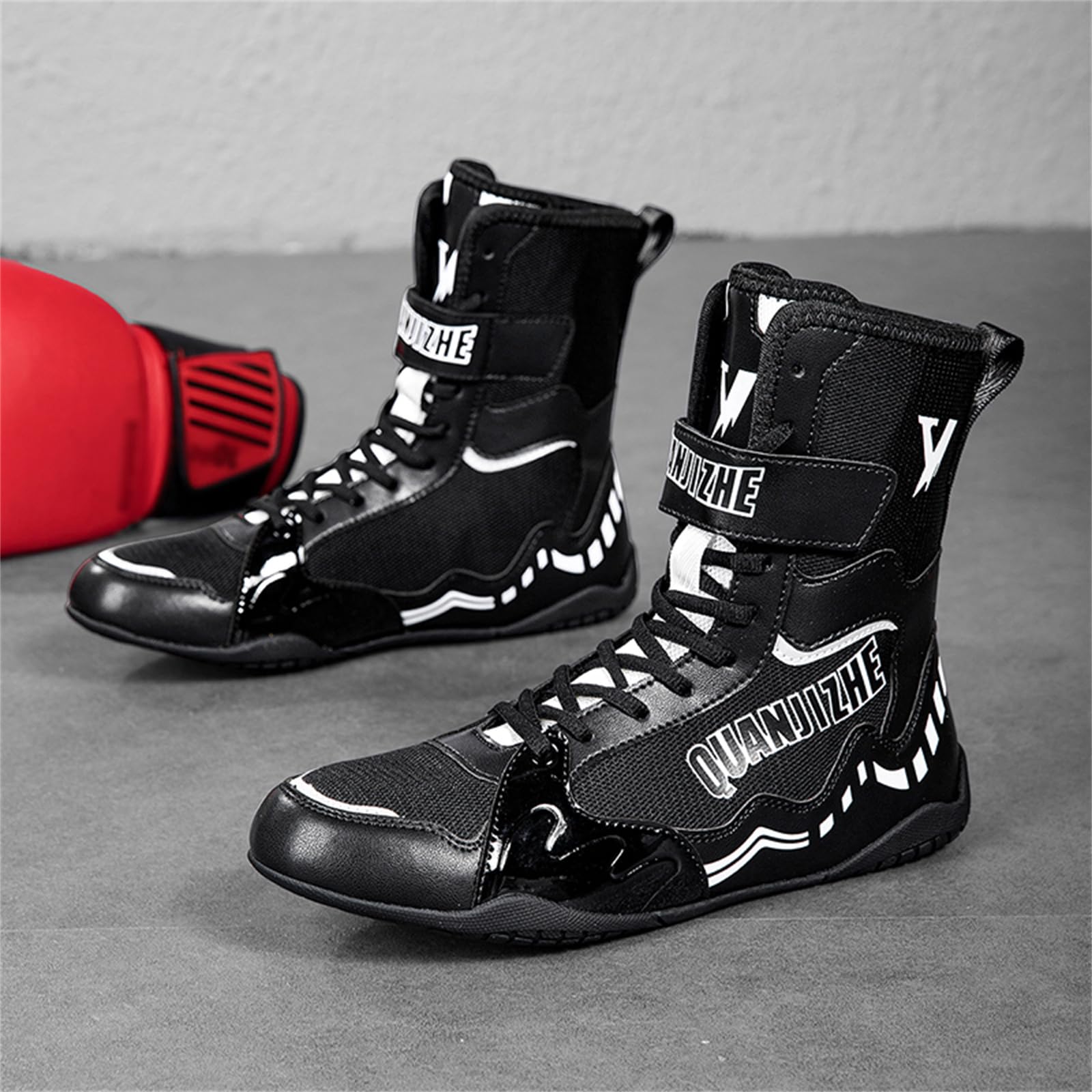 Zapatos Boxeo Hombre Zapatillas Lucha Libre Botas Ligero Fitness