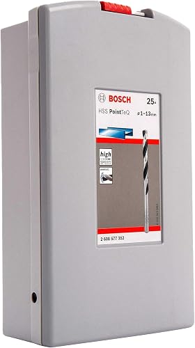 Bosch Professional 25-piece PointTeQ HSS Twist Drill Bit Set (for Metal, ProBox, Drill Driver Accessories) - 3