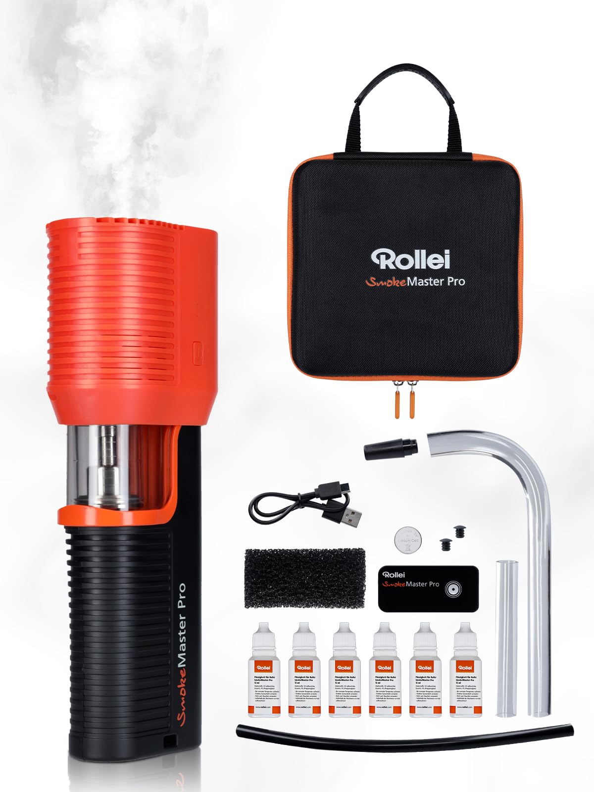 Rollei Smoke Master Pro - Effets de Brouillard Professionnels pour des Photos et des vidéos époustouflantes, télécommande sans Fil, Polyvalent, pour événements, fêtes, Effets de scène,