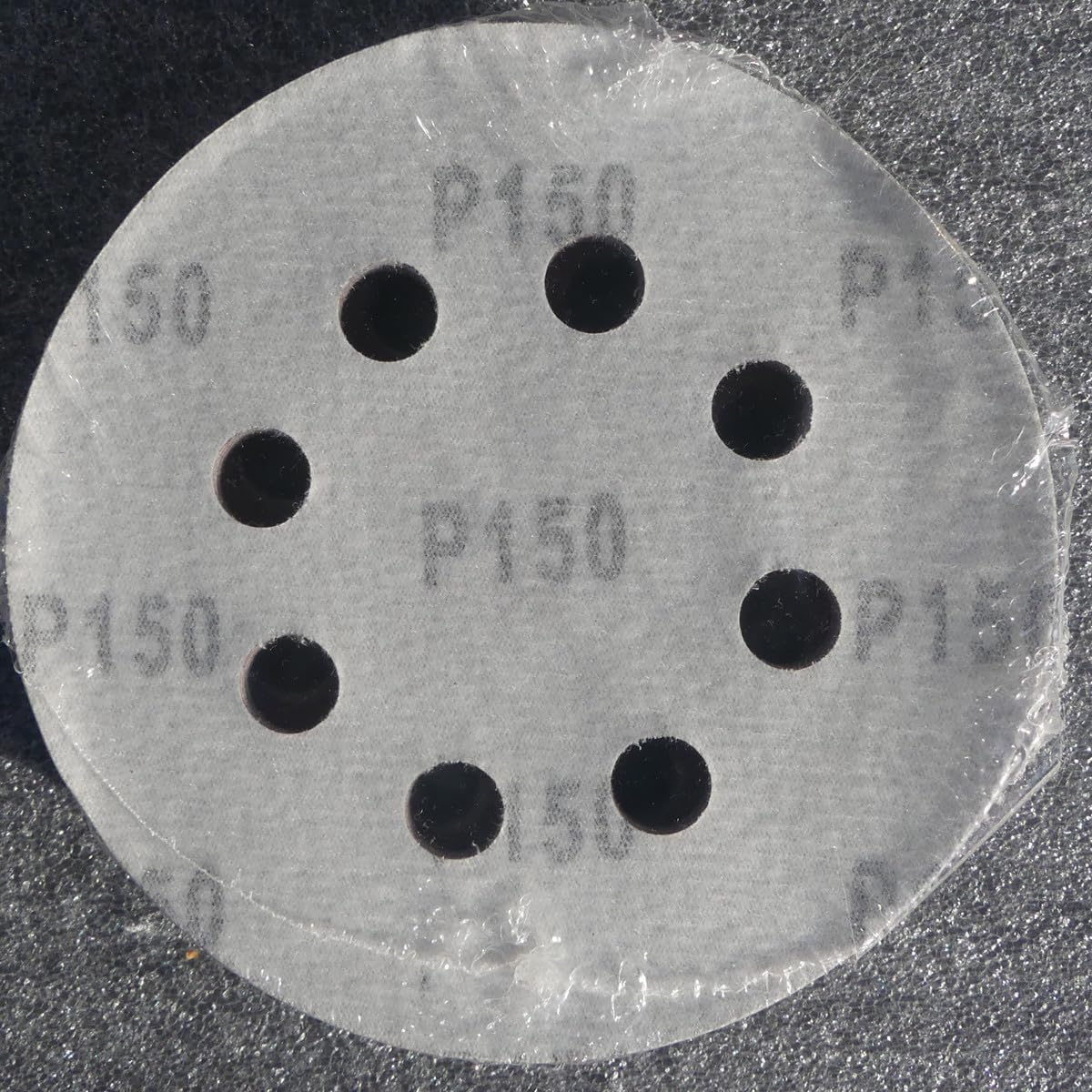 25 discos de lijado de 125 mm de diámetro con 8 agujeros, grano P150, lijadora excéntrica BOHRFUX