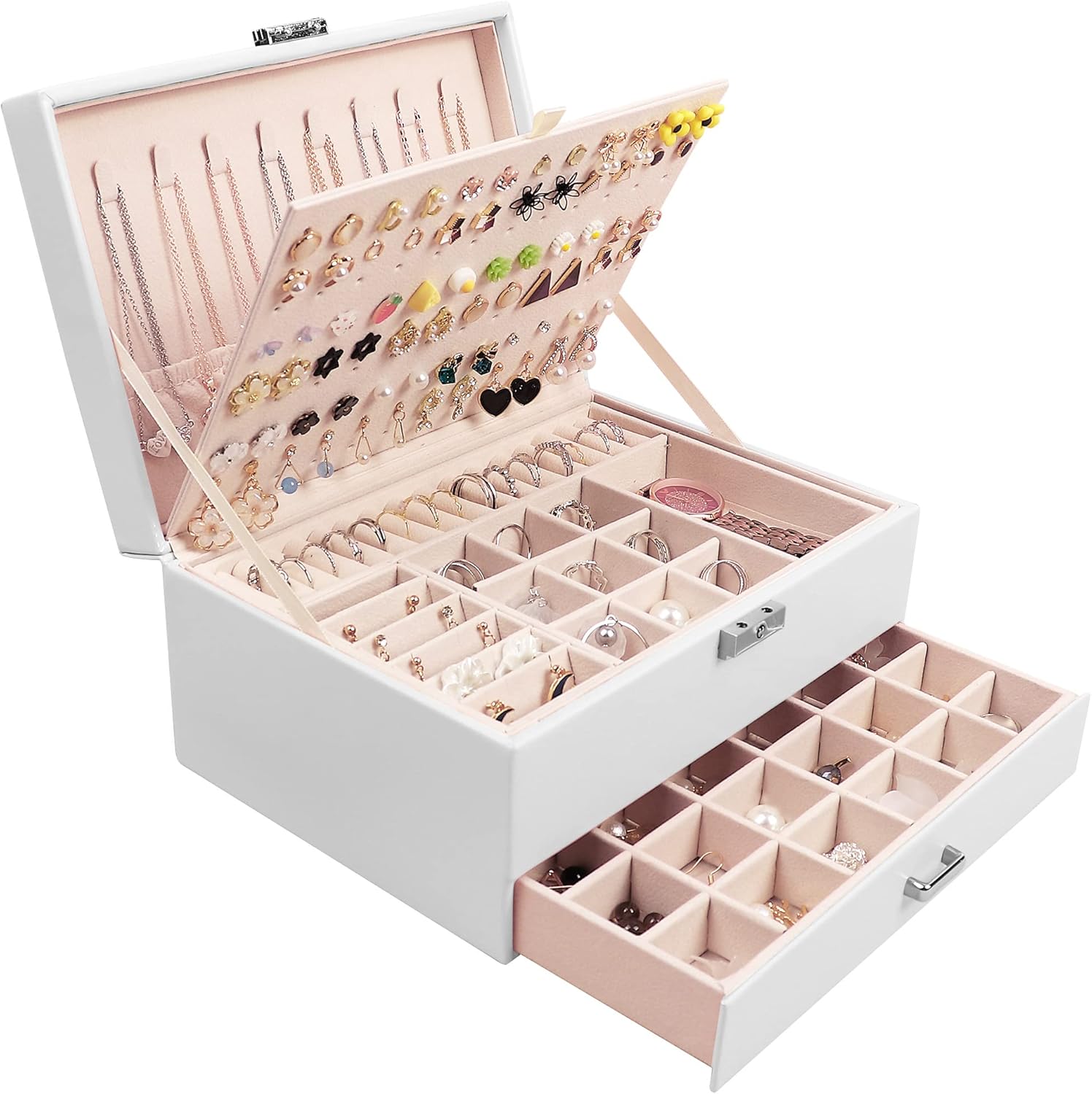 Addong Stud Earring Jewelry Organizer Box Women 108