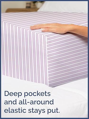 Miniatura 6 de CGK Linens - Juego de sábanas matrimonial de 4 piezas para niños, niñas, adolescentes, niños pequeños, bolsillos profundos de fácil ajuste,