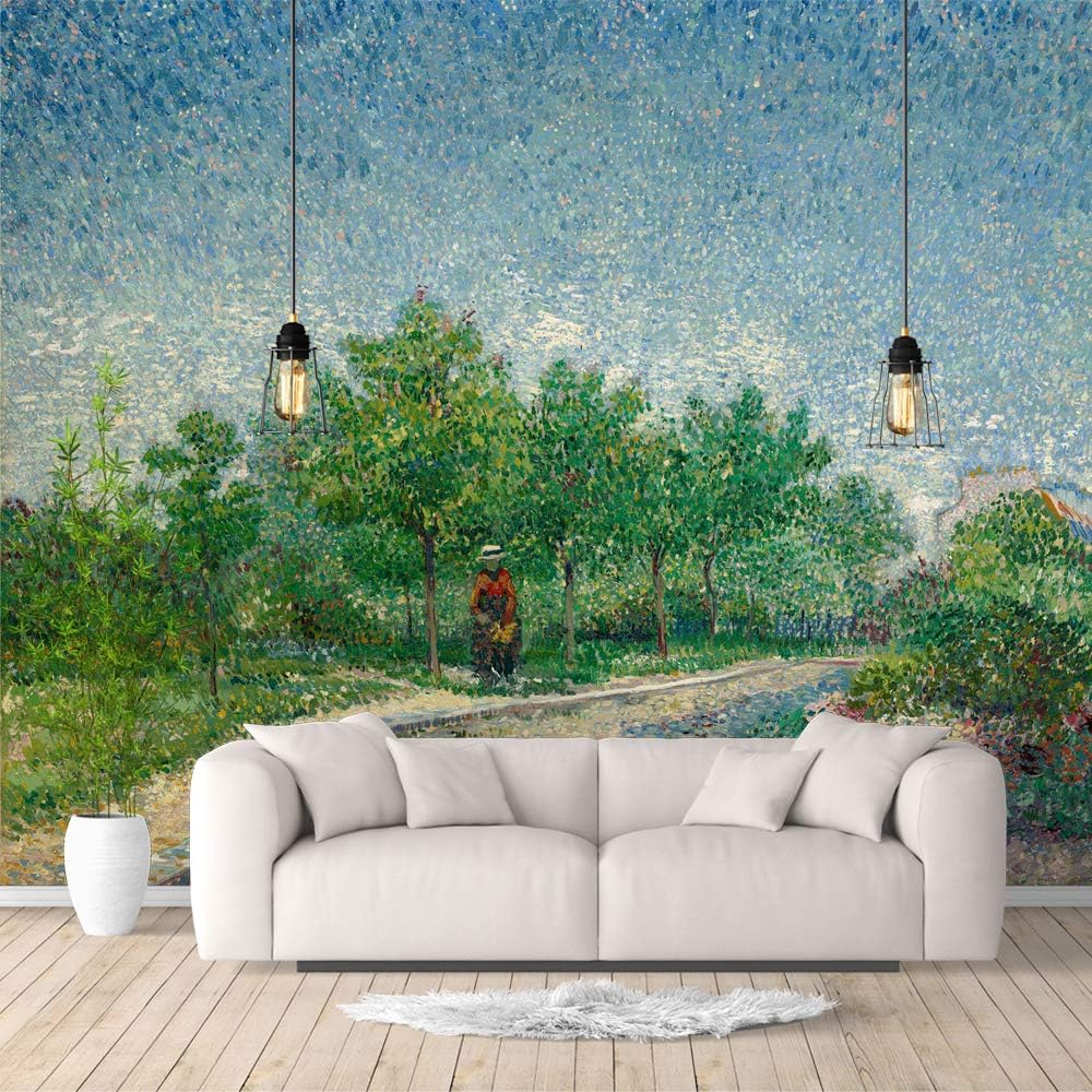 IDEA4WALL Wall Murals for Bedroom Starry Night by Van Gogh Famous Paintings Large Removable Wallpaper Peel and Stick Wall Stickers - 66x96 inches