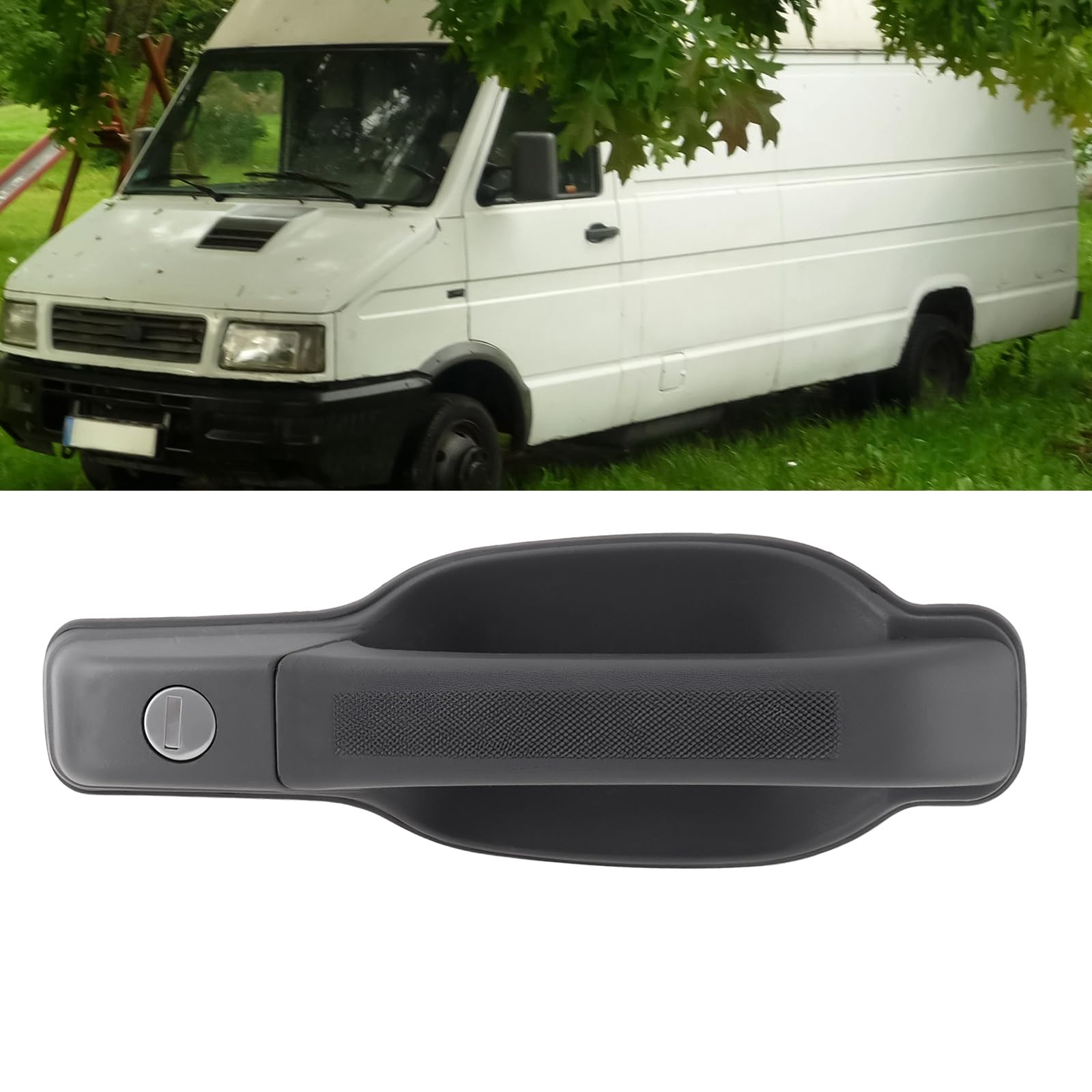 SG Store Maniglia per porta esterna auto anteriore destra Maniglia per porta con chiave 93936135 Compatibile con Iveco Daily II 1989-1998