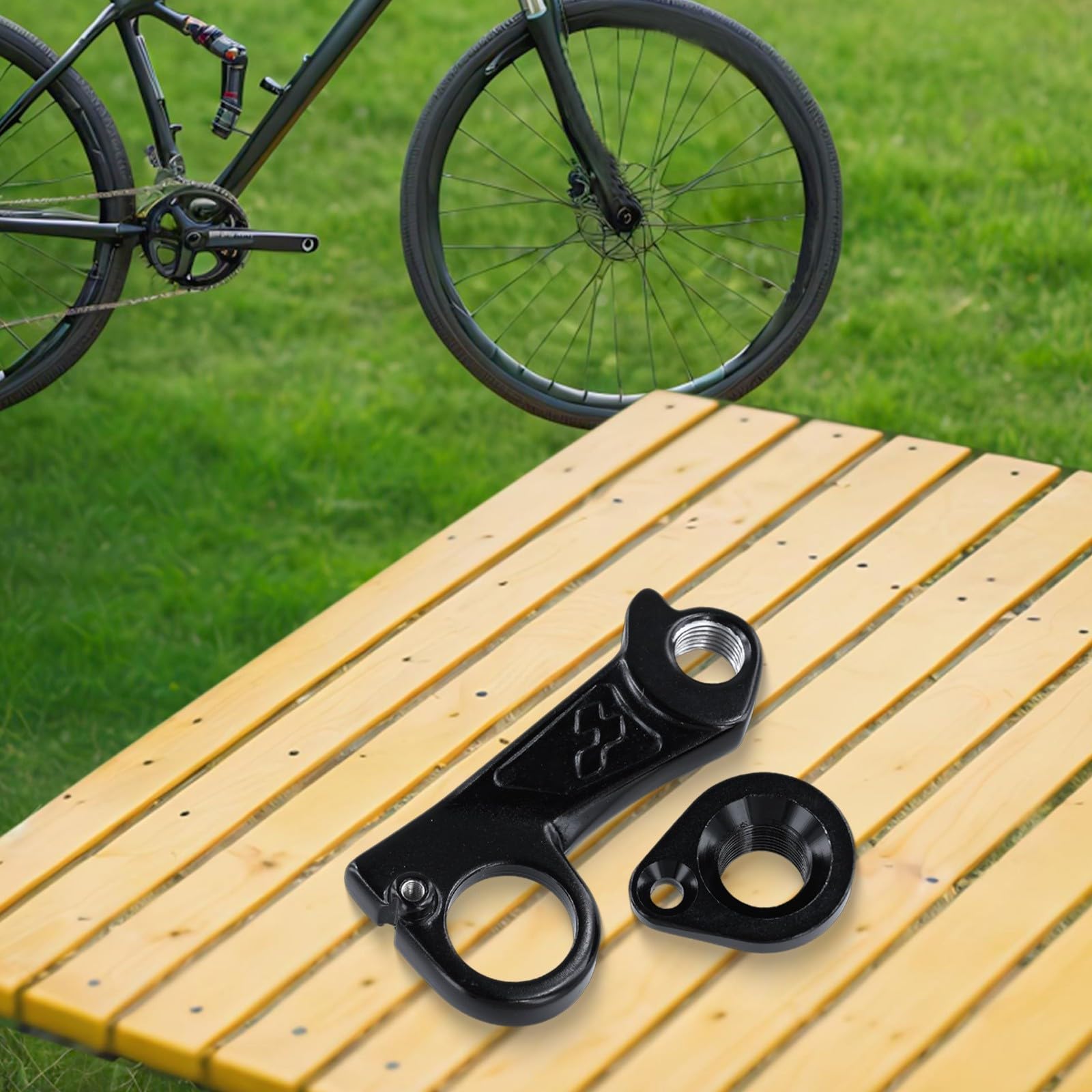 Gancio posteriore per deragliatore posteriore per Cube Reaction, Dropout in lega di alluminio con bulloni M12x1.0, parte di ricambio nera per mountain bike