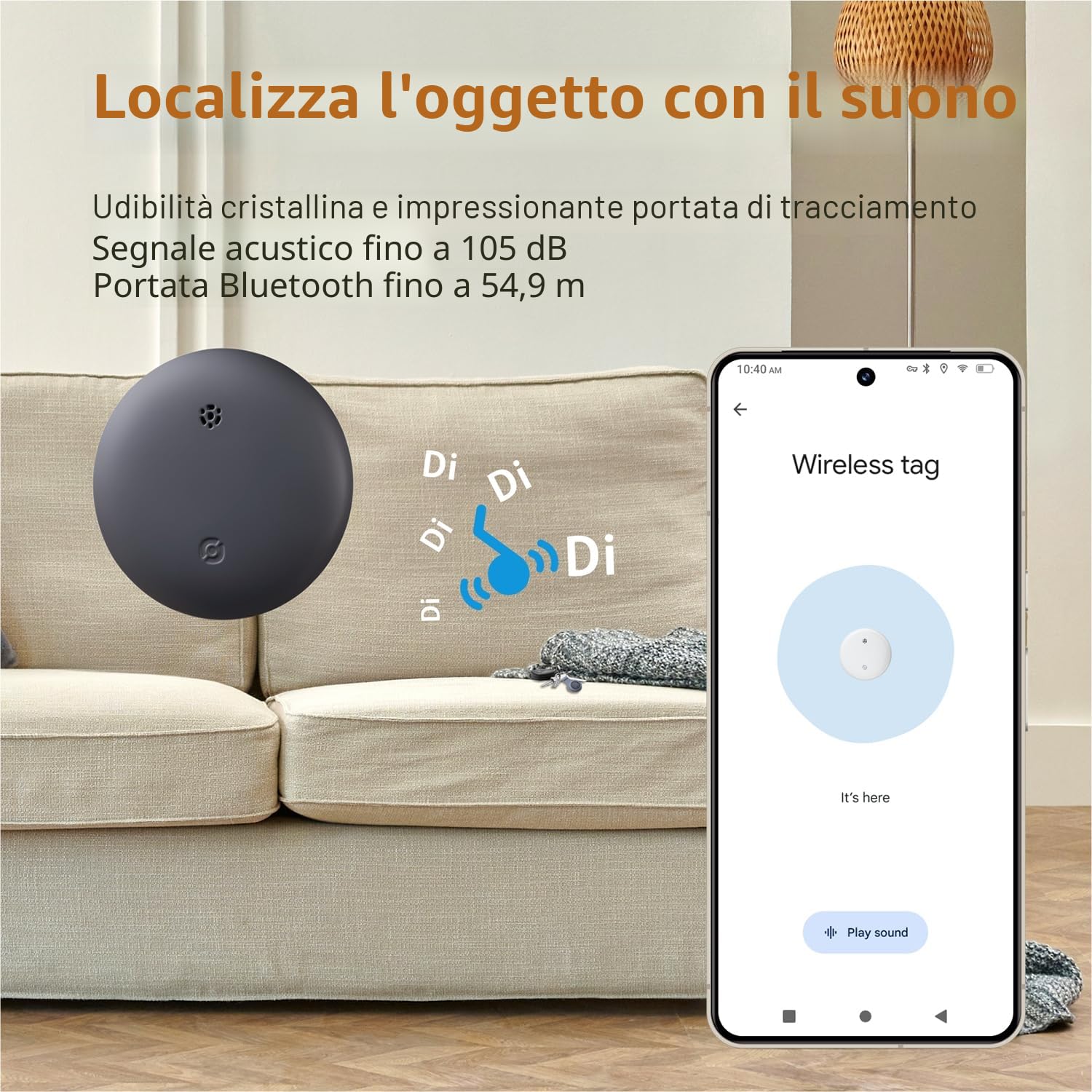 Reyke Tracker Android, Smart Tag Bluetooth, Localizzatore Chiavi | Compatibile con Google Find Hub, Solo Android, IP66, per Chiavi, Bagagli, Valigie e Portafogli, Nero, Confezione da 4