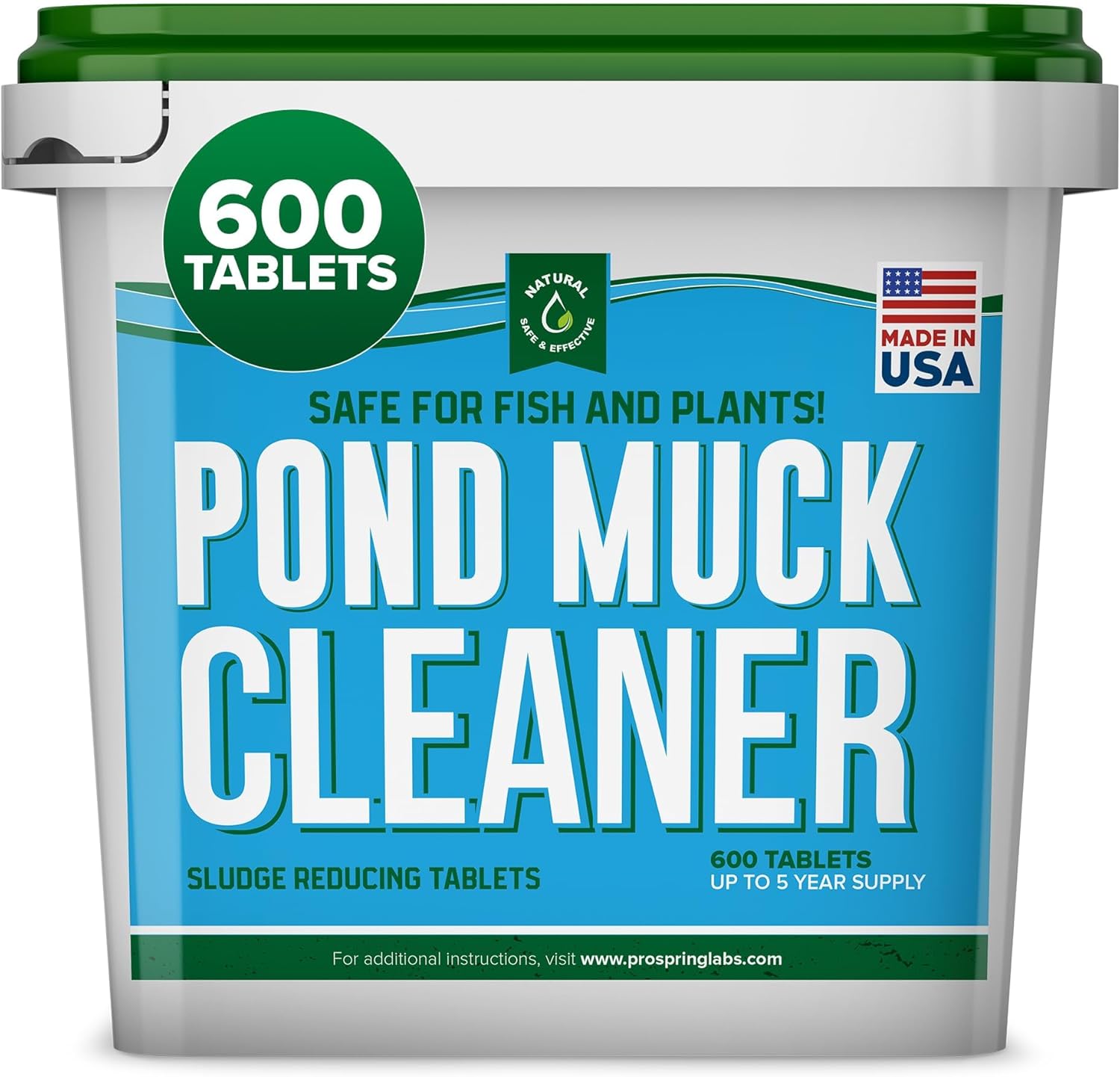 Pond Clarity Solution | Fish Pond Clarity Solution | Sludge Dissolver for Fish Pond 600 Tablets