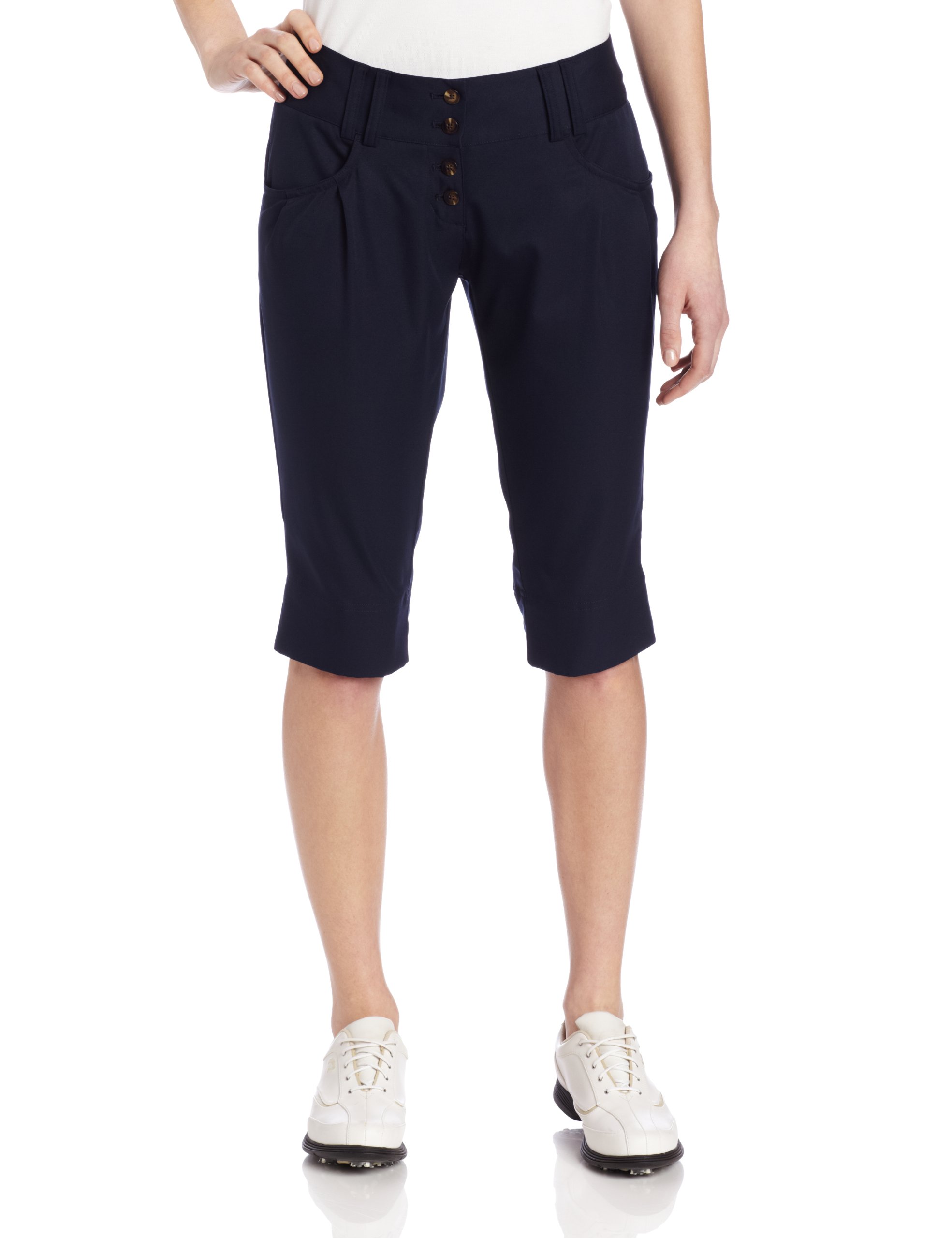 adidas Golf women's Climalite Golf Pants, Navy, 6