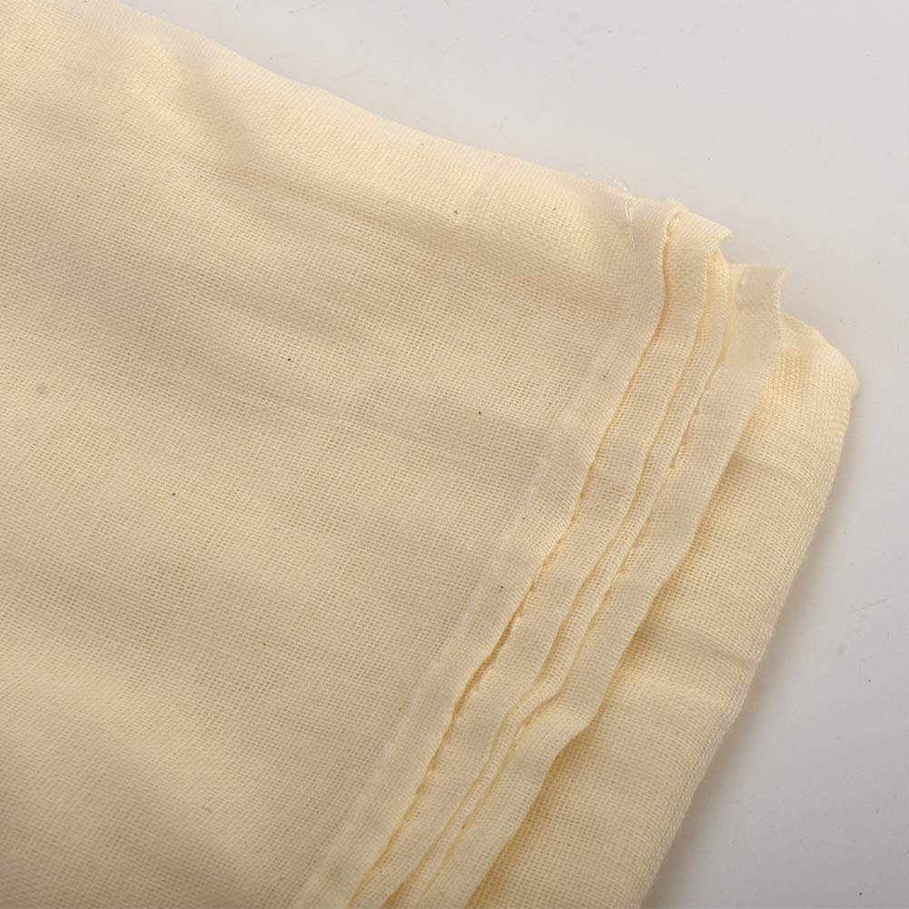 Faderr Étamine de cuisine antibactérienne en coton 150 x 150 cm Qualité 90 réutilisable beige