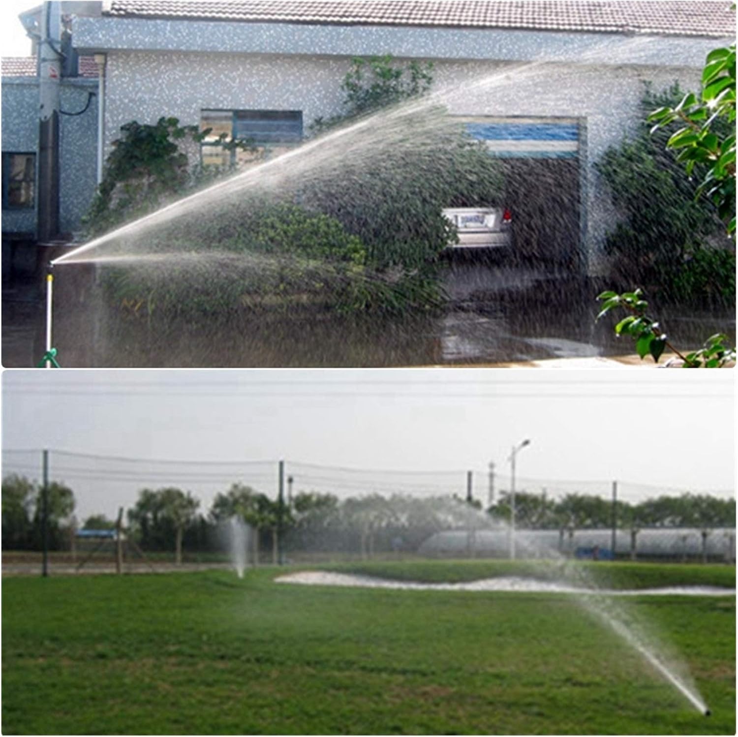 Gardening Watering System Tools 1/2 Inch External Thread 180°Rotating Nozzle Long Distance Spray Lawn Irrigation Sprinkler Garden Agricultural Irrigation Sprayer (Color : 3PCS)