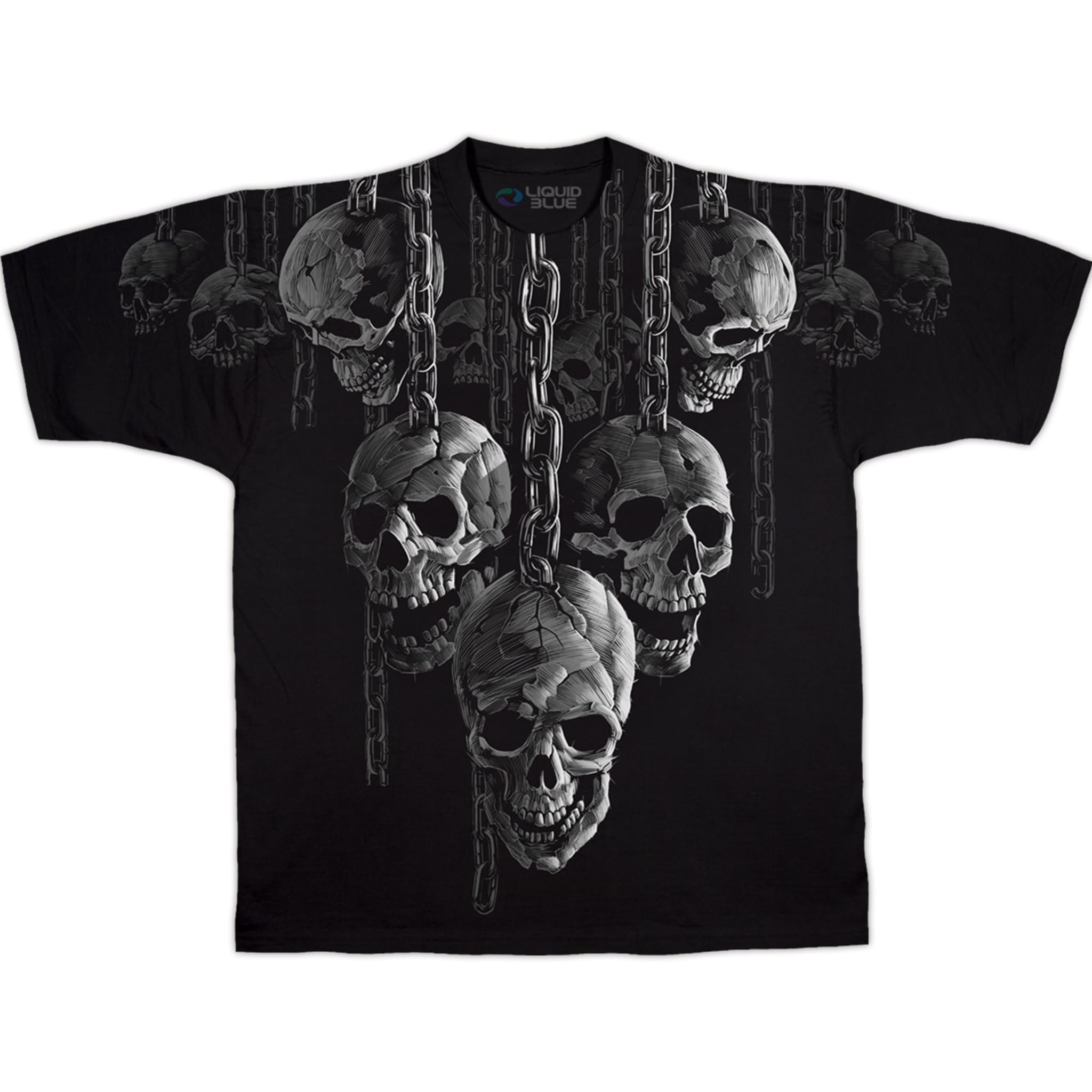 Liquid Blue unisex-adult Plus-size Hanging Out T-shirt T-Shirt XL Black