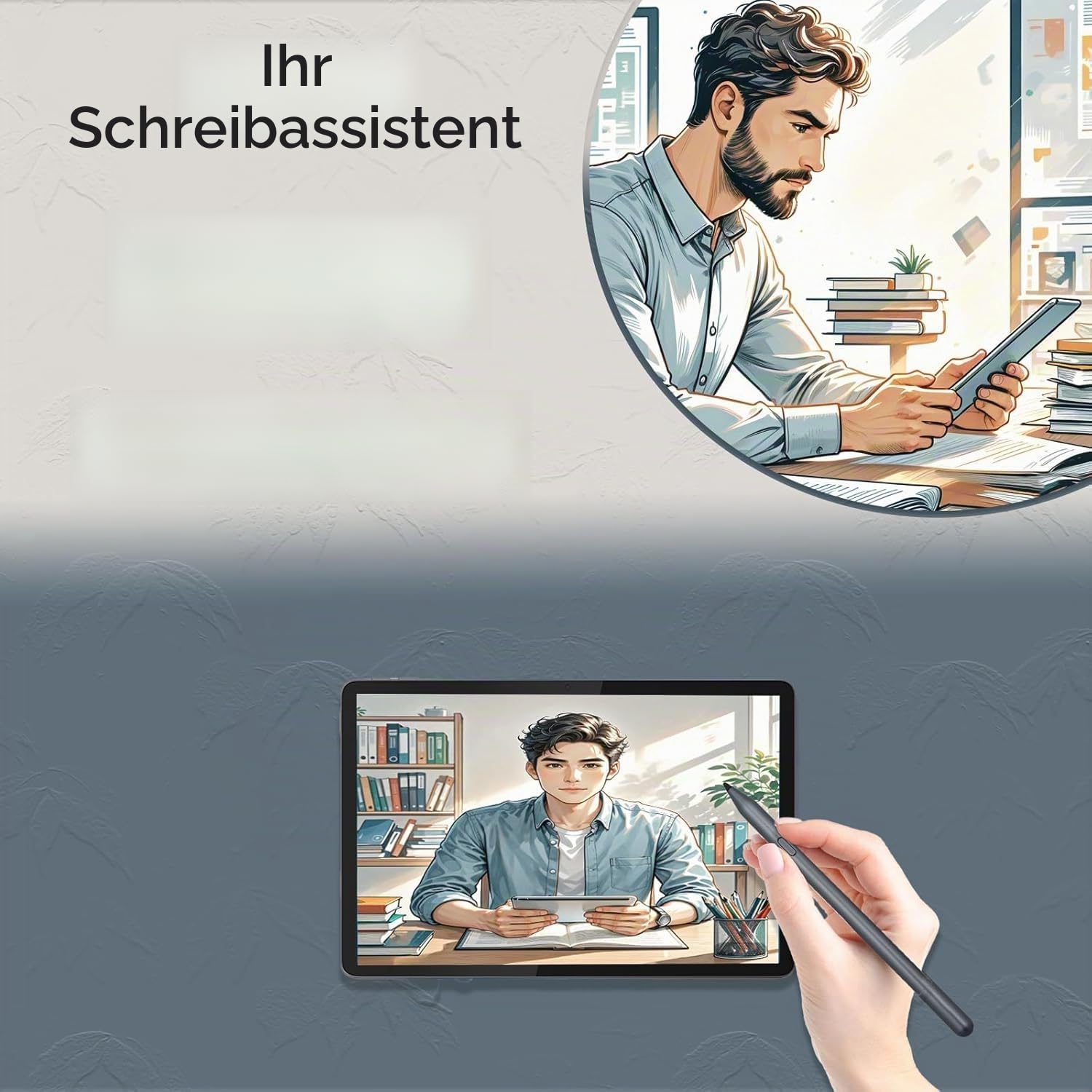 Tab Pen Plus für Lenovo Tab Pen Pro Kompatibel mit Lenovo Idea Tab Pro/Tab P12 2025, Legion Y700 (2025)/Legion Tab 8.8 Gen 3,Yoga Tab Plus, Yoga Tab Pro12.7 Yoga Tab Plus, Yoga Tab Pro12.7, K11 Plus
