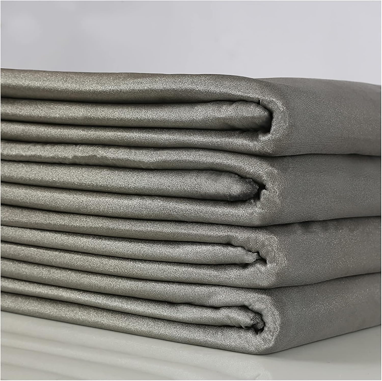 CukUJH Faraday Fabric Elastic Pure Silver Fibre Conductive Material EMF Radiation Shielding Mesh for Cellular Signals, WiFi, Bluetooth, GPS Faraday Cage, RFID, EMF