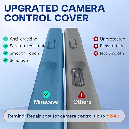 Miniatura 512 de Miracase - Funda diseñada para iPhone 11 con protector de pantalla, funda de goma de silicona líquida, protección total contra caídas y a prueba