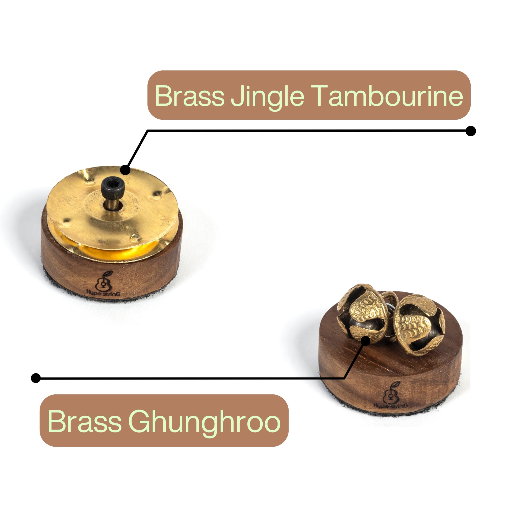 Hype String Wooden Cajon Attachments Set, Lightweight Percussion Accessories - Image 4 thumbnail