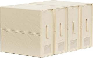 25 Bedroom Decor Ideas with Light Wood Furniture and Neutral Tones 36 SheetCube Bed Sheet Organizers and Storage 4 Pack, Foldable Linen Closet...