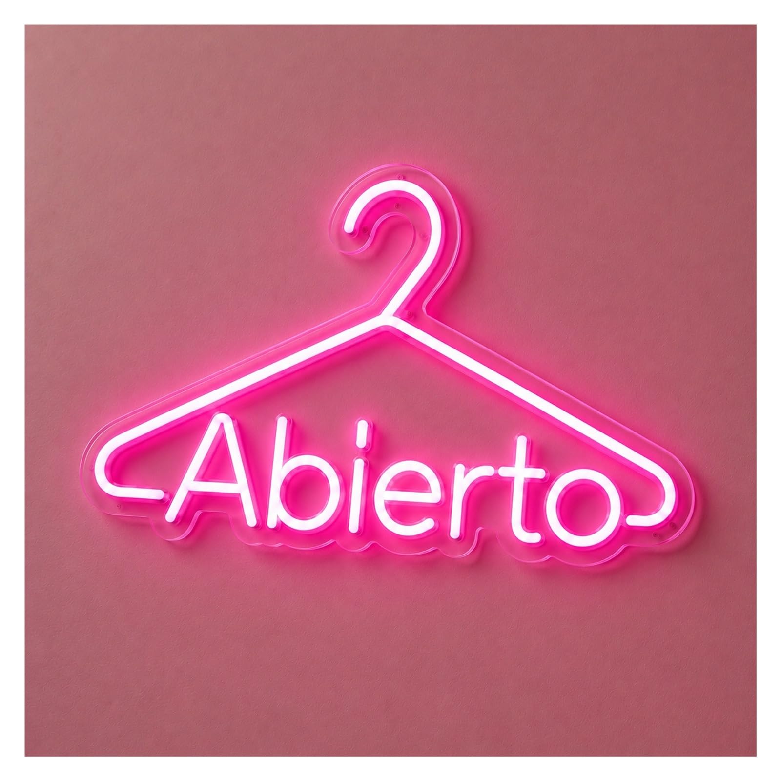 Signs Lamp Abierto Hanger Neon Sign Dimmable