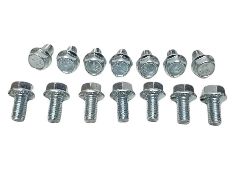 Kit de Parafusos da Tampa do Diferencial Z Whip SAE 5/16-18 com Flange Serrilhada – 14 unidades