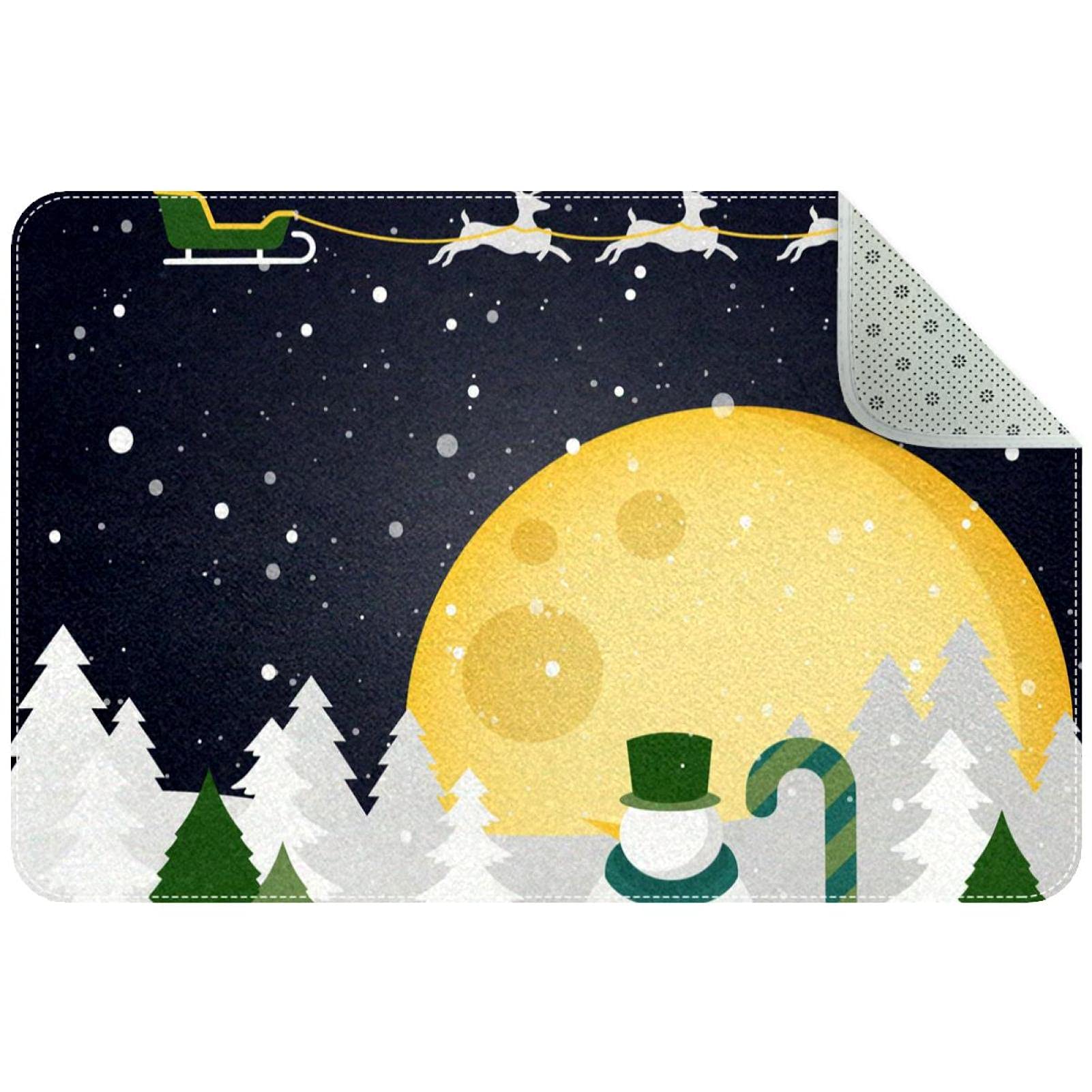 Paillasson de Noël antidérapant et durable, tapis de propreté intérieur pour couloir