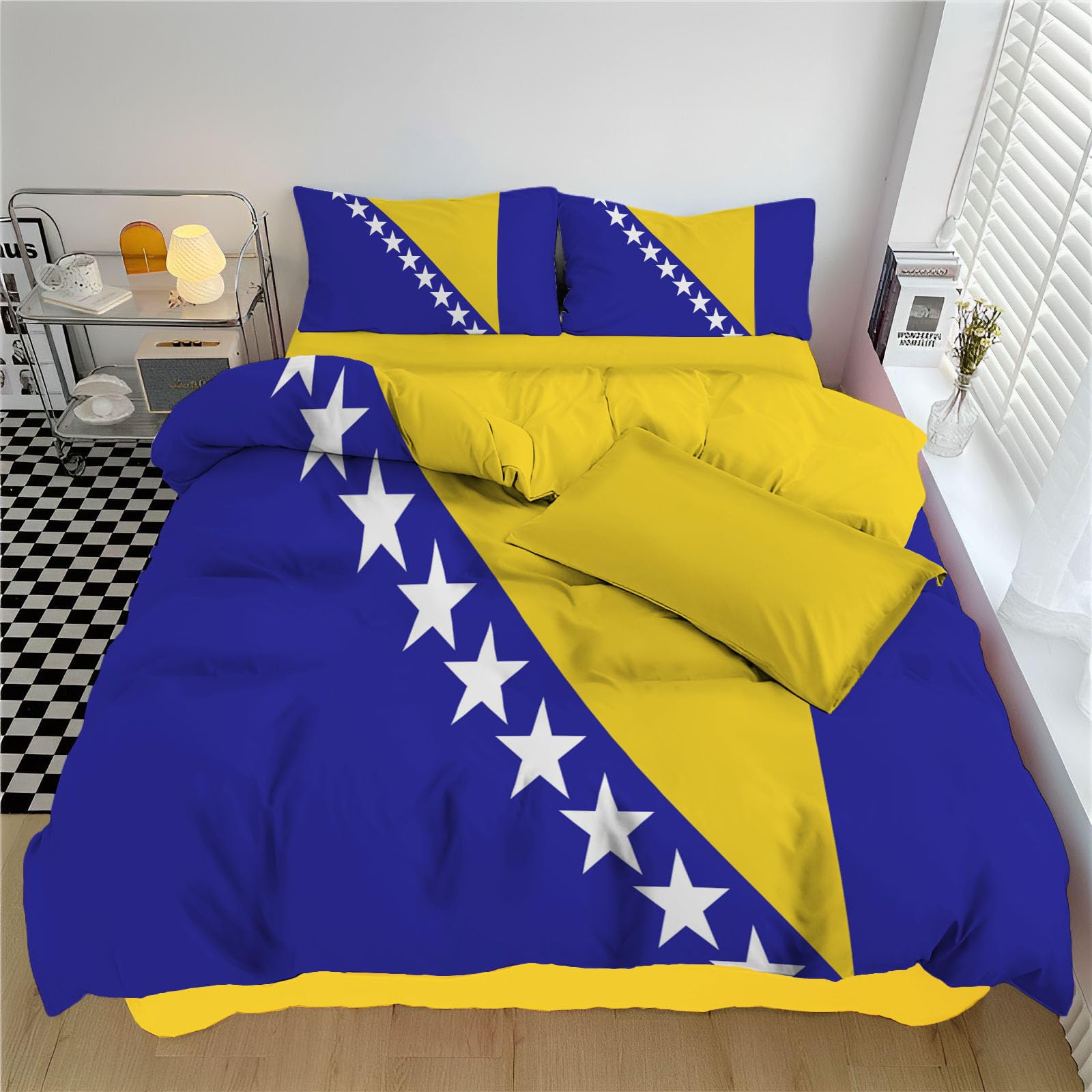 Housse de couette Bosnie hypoallergénique et réversible 220x240